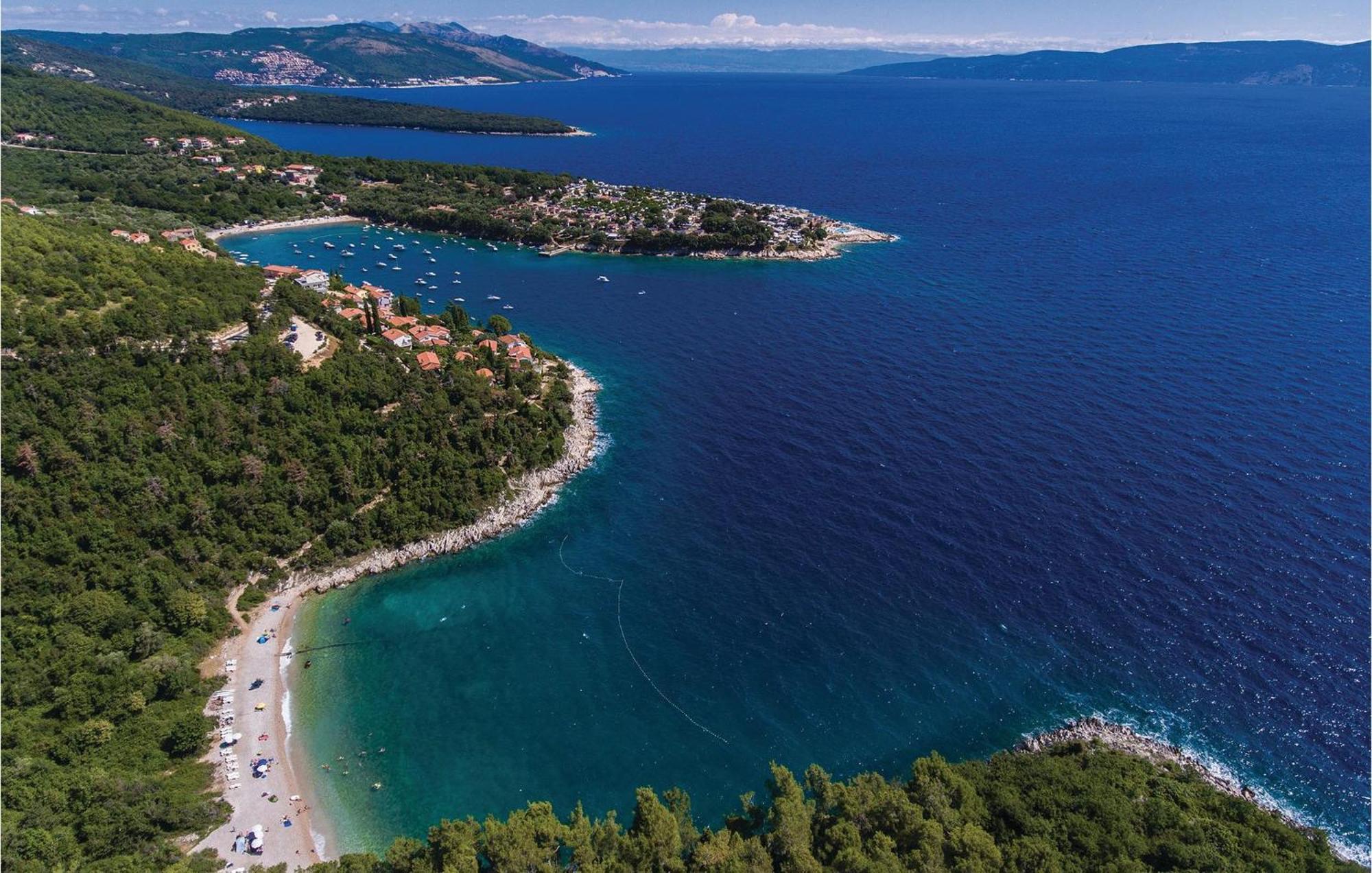 Lovely Apartment In Rabac With Kitchen Bagian luar foto
